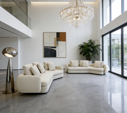  Hochwertiges Sofa aus Leinen-Baumwolle 